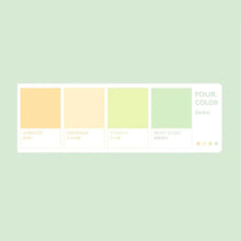 Load image into Gallery viewer, 4 Colour Pastel Colour Swatches Sticky Marker Notes Memo Pads For Your Planner Scrapbooking DIY Paper Projects
